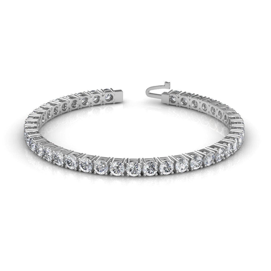 Timeless Prong-Set Tennis Bracelet with 0.20 CT Round Diamonds - Image 1