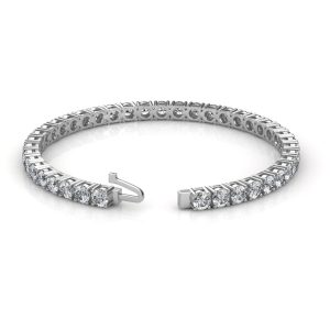 Timeless Prong-Set Tennis Bracelet with 0.20 CT Round Diamonds - Image 2