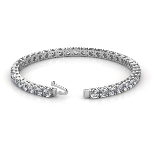 Timeless Prong-Set Tennis Bracelet with 0.20 CT Round Diamonds - Image 2