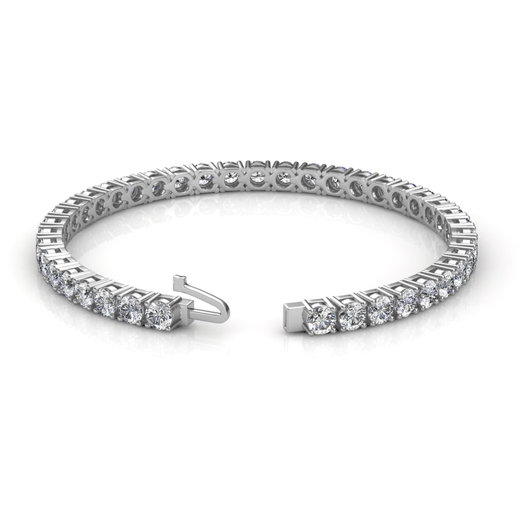 Timeless Prong-Set Tennis Bracelet with 0.20 CT Round Diamonds - Image 2