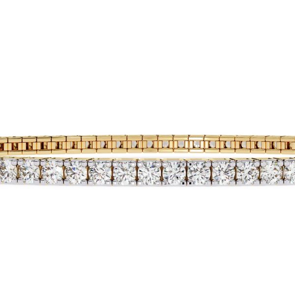 Refined Gold Tennis Bracelet with 2.00 CT of Brilliant Round Diamonds - Image 2