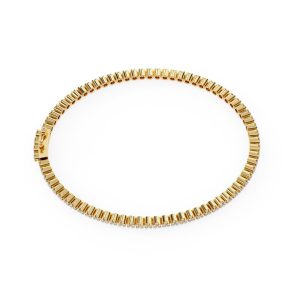 Elegant Tennis Bracelet with 1.20 CT Round Diamonds in Gold Setting - Image 2
