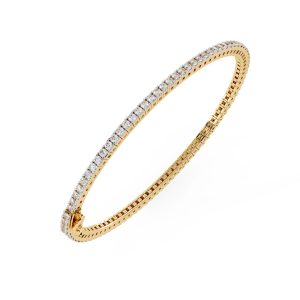 Refined Gold Tennis Bracelet with 2.00 CT of Brilliant Round Diamonds - Image 4
