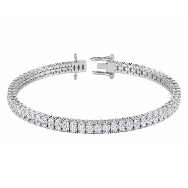 Timeless Diamond Tennis Bracelet in Gold with Prong Setting – Elegant Sparkle - Image 1