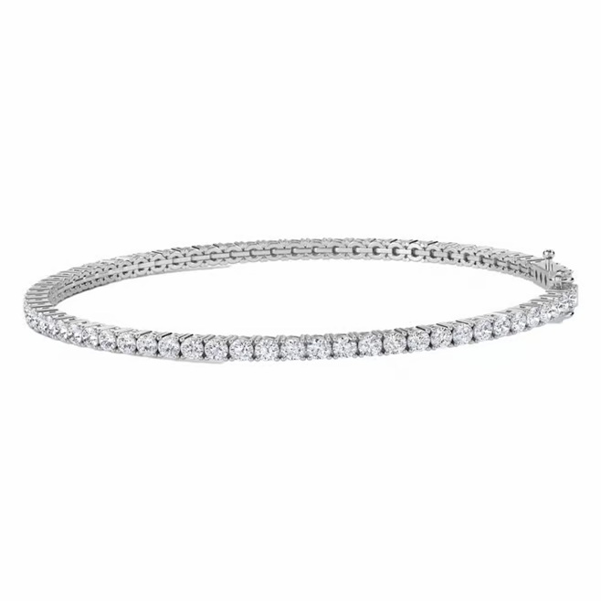 Timeless Diamond Tennis Bracelet in Gold with Prong Setting – Elegant Sparkle - Image 2
