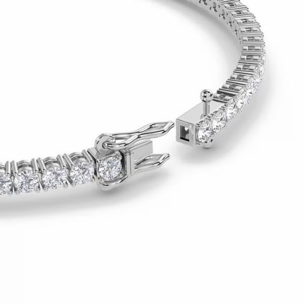 Timeless Diamond Tennis Bracelet in Gold with Prong Setting – Elegant Sparkle - Image 3