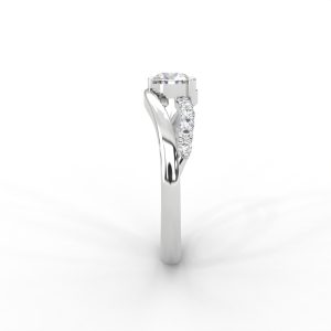 Criss-Cross Pavé Diamond Solitaire Ring in 14K & 18K Gold - Image 10