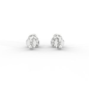 Elegant Tri-Frame Diamond Stud Earrings with Pavé Accents - Image 12