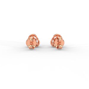 Elegant Tri-Frame Diamond Stud Earrings with Pavé Accents - Image 8