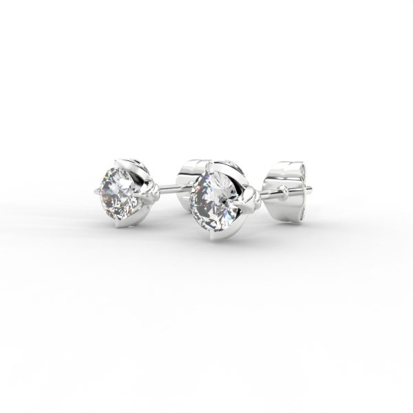 Classic Solitaire Diamond Stud Earrings in Sleek Prong Setting - Image 11