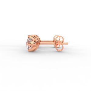 Classic Solitaire Diamond Stud Earrings in Sleek Prong Setting - Image 8