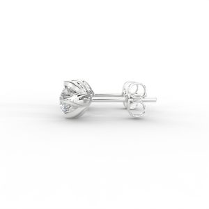 Classic Solitaire Diamond Stud Earrings in Sleek Prong Setting - Image 12