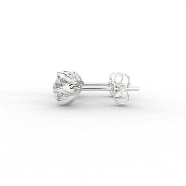 Classic Solitaire Diamond Stud Earrings in Sleek Prong Setting - Image 12