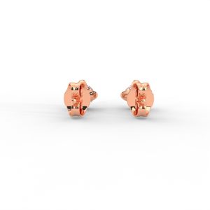 Classic Solitaire Diamond Stud Earrings in Sleek Prong Setting - Image 9
