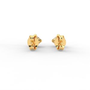 Classic Solitaire Diamond Stud Earrings in Sleek Prong Setting - Image 5