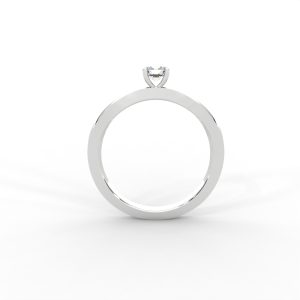 Wave Twist Solitaire Diamond Ring in 14K & 18K Gold - Image 12
