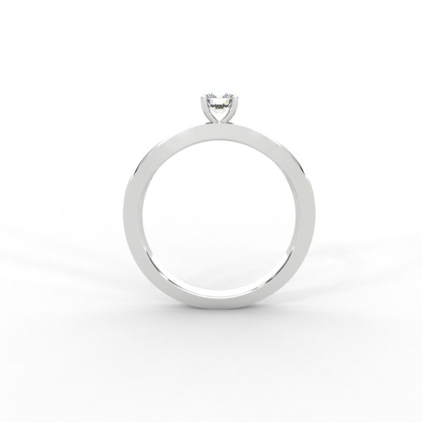 Wave Twist Solitaire Diamond Ring in 14K & 18K Gold - Image 12