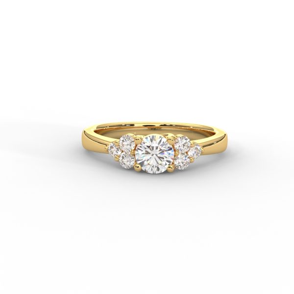 Diamond Cluster Engagement Ring