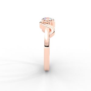 Elegant Solitaire Ring with Twisted Shank Detailing for Women - Image 7