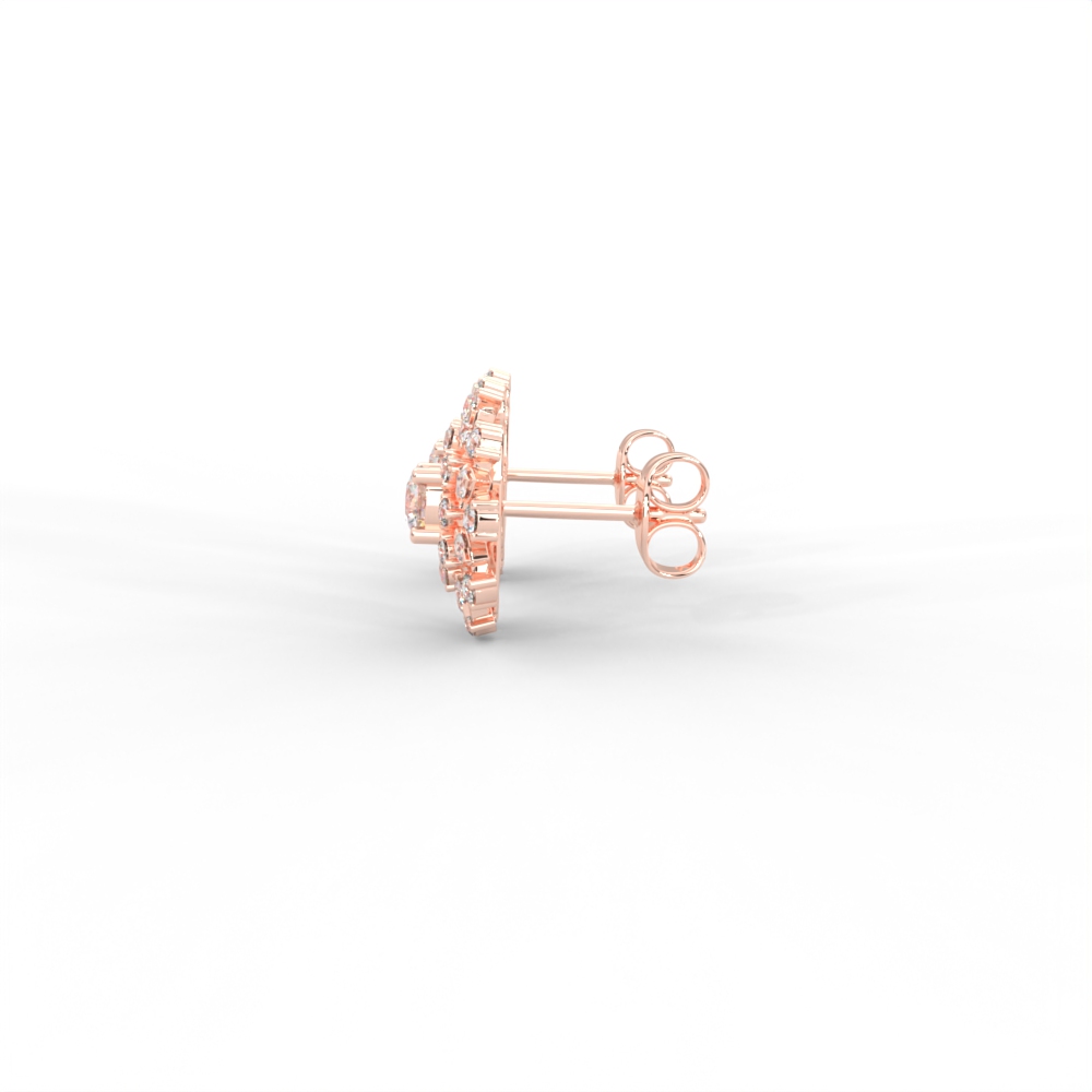 Radiant Double Halo Diamond Cluster Studs - Image 7