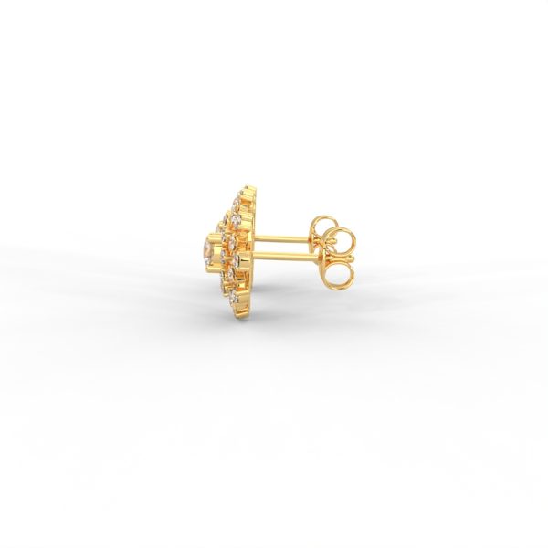 Radiant Double Halo Diamond Cluster Studs - Image 3