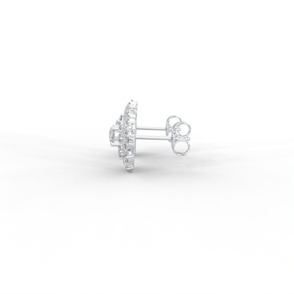 Radiant Double Halo Diamond Cluster Studs - Image 11