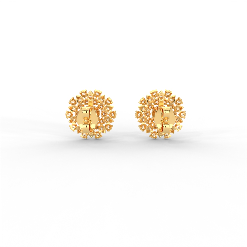 Radiant Double Halo Diamond Cluster Studs - Image 4