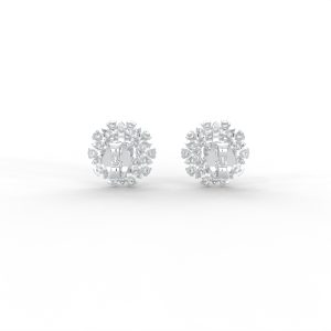 Radiant Double Halo Diamond Cluster Studs - Image 12